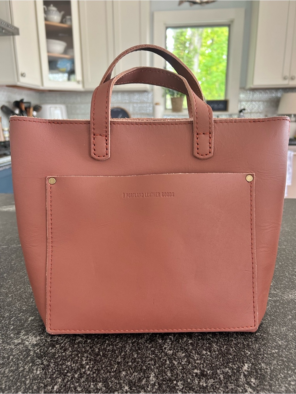 Portland Leather Dusty Rose Leather Tote